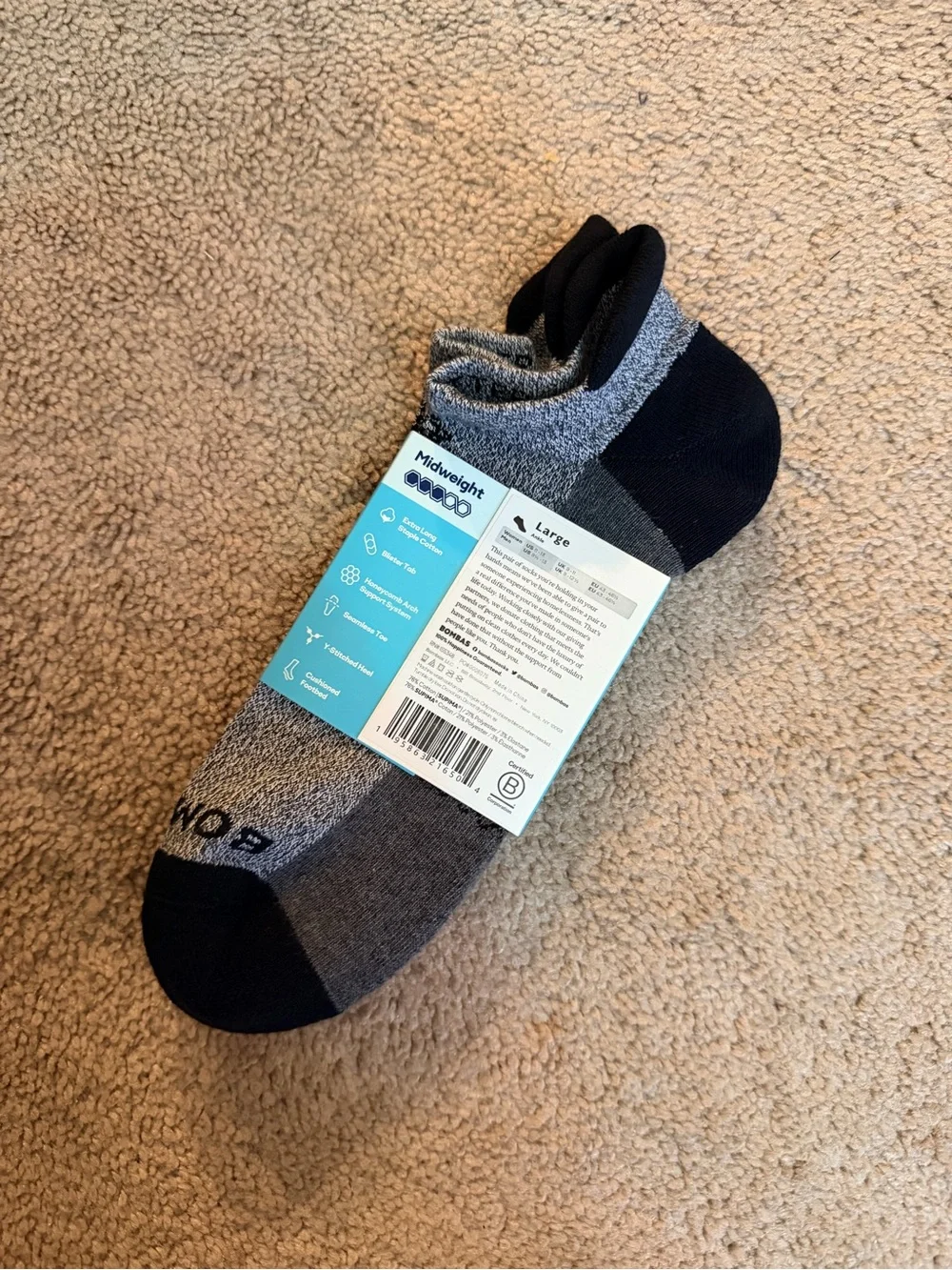 Bombas Sock Bundle Size Mens Large